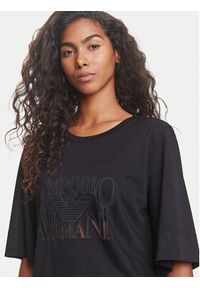 Emporio Armani Sukienka codzienna EW000618 AF12187 UC001 Czarny Loose Fit. Okazja: na co dzień. Kolor: czarny. Materiał: wiskoza. Typ sukienki: proste. Styl: casual