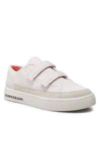 Sneakersy Calvin Klein Jeans Classic Cupsole Velcro Softny Wn YW0YW00909 White/Creamy White 0K6. Kolor: biały. Materiał: materiał #1