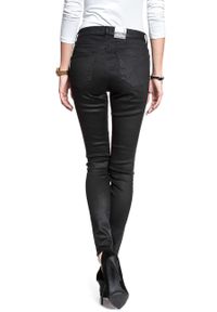 Wrangler - WRANGLER HIGH RISE SKINNY COATED BLACK W27HWT067. Stan: podwyższony #9