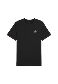Koszulka Puma Ess Small No. 1 Logo Tee, Mężczyźni. Kolor: czarny. Wzór: haft