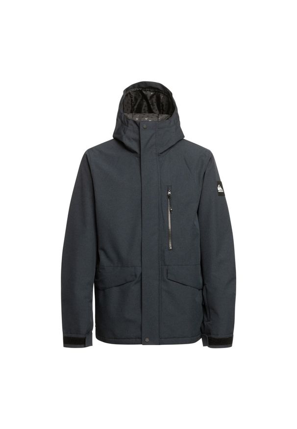 Quiksilver - Kurtka śnieżna dla Mężczyzn MISSION SOLID. Kolor: czarny. Materiał: poliester. Sezon: zima. Sport: narciarstwo