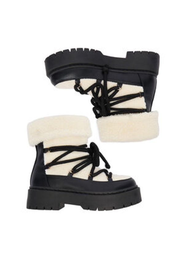 DeeZee Śniegowce 13123Y-3 Écru. Materiał: materiał