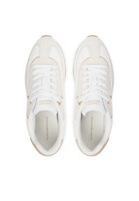 TOMMY HILFIGER - Tommy Hilfiger Sneakersy Th Retro Runner Mix FW0FW09410 Biały. Kolor: biały. Materiał: materiał #6