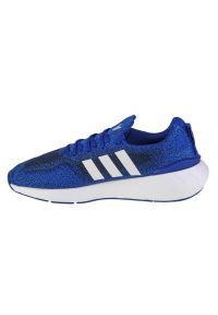 Adidas - Buty adidas Swift Run 22 M GZ3498 niebieskie. Okazja: na co dzień. Zapięcie: sznurówki. Kolor: niebieski. Materiał: materiał, syntetyk. Szerokość cholewki: normalna. Sport: bieganie
