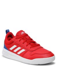 Adidas - Buty adidas Tensaur K GZ7717 Red/Ftwwht. Kolor: czerwony. Materiał: skóra