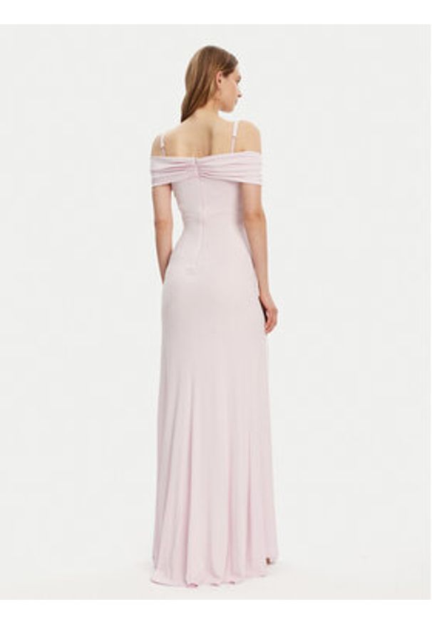 Elisabetta Franchi Sukienka wieczorowa AB-R08-51E2-V800 Różowy Regular Fit. Kolor: różowy. Materiał: wiskoza. Styl: wizytowy