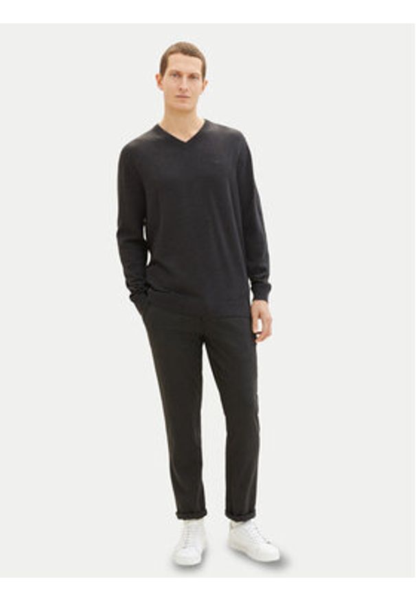Tom Tailor Sweter 1038427 Szary Regular Fit. Kolor: szary. Materiał: bawełna