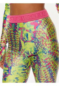 Versace Jeans Couture Legginsy 76HAC101 Żółty Skinny Fit. Kolor: żółty. Materiał: syntetyk #4