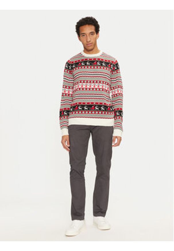Brave Soul Sweter MK-249SELICK Kolorowy Regular Fit. Materiał: syntetyk. Wzór: kolorowy