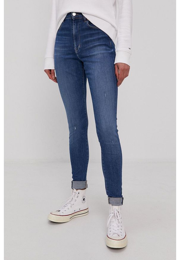 Tommy Jeans Jeansy damskie high waist. Stan: podwyższony. Kolor: niebieski