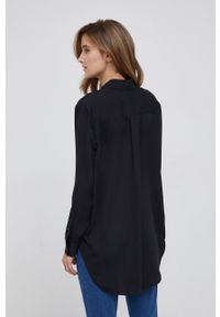 Calvin Klein Koszula damska kolor czarny relaxed z kołnierzykiem klasycznym. Typ kołnierza: kołnierzyk klasyczny. Kolor: czarny. Materiał: tkanina. Styl: klasyczny #3