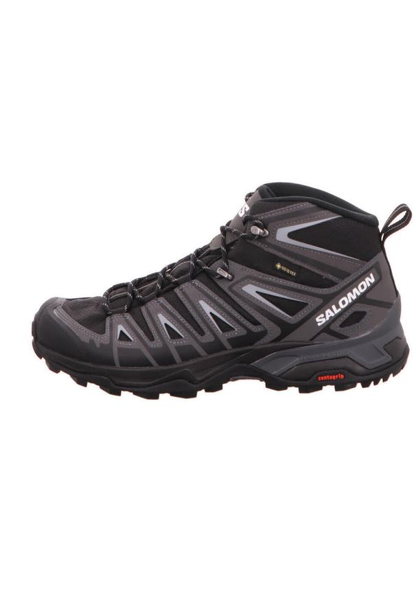 salomon - Buty trekkingowe męskie Salomon X Ultra Pioneer Mid Gtx Gore-tex. Wysokość cholewki: za kostkę. Zapięcie: sznurówki. Kolor: czarny. Materiał: materiał. Szerokość cholewki: normalna. Technologia: Gore-Tex. Sport: turystyka piesza