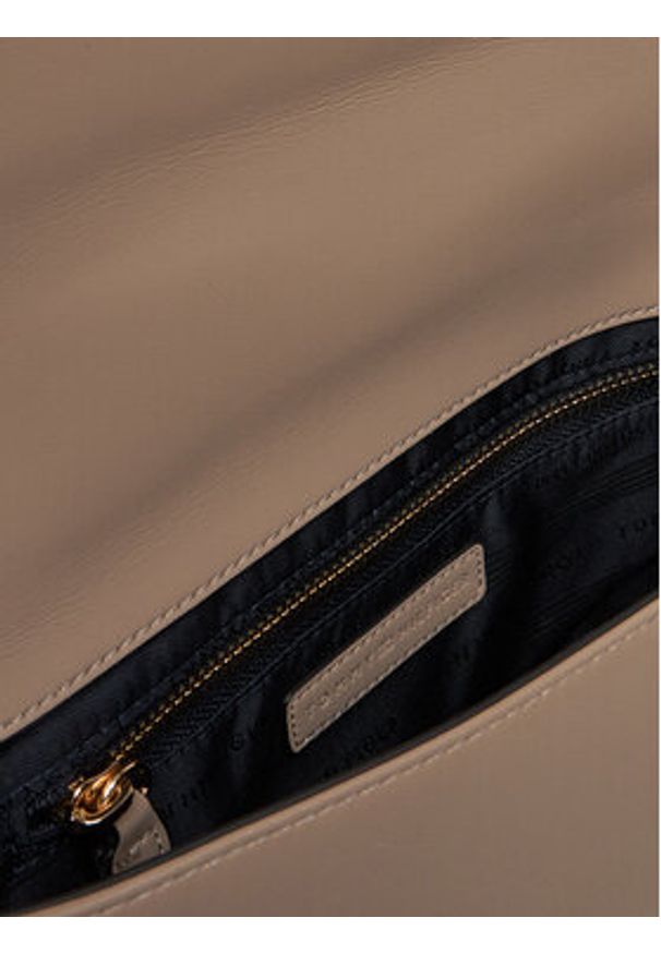 TOMMY HILFIGER - Tommy Hilfiger Torebka AW0AW17454 Beżowy. Kolor: beżowy. Materiał: skórzane