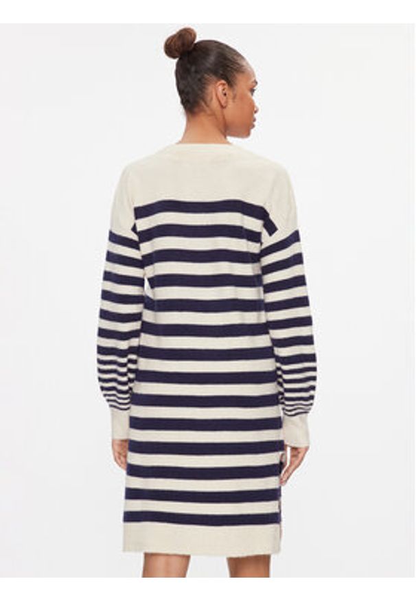 Vero Moda Sukienka dzianinowa 10291350 Beżowy Loose Fit. Kolor: beżowy. Materiał: syntetyk