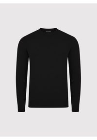 Pako Lorente - PAKO LORENTE - Czarny sweter męski. Okazja: na co dzień. Kolor: niebieski, czarny. Materiał: nylon, wiskoza. Sezon: jesień. Styl: casual #9