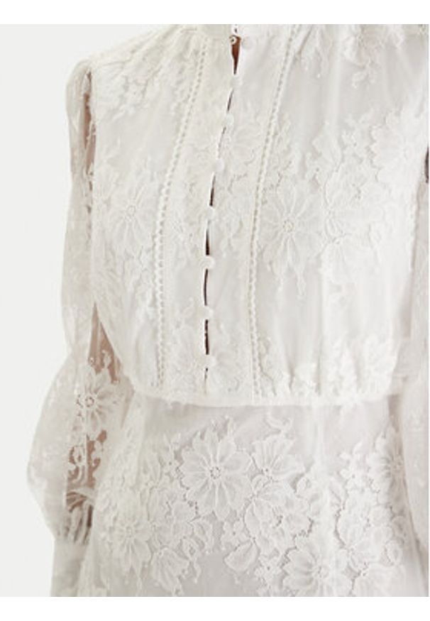 BARDOT - Bardot Sukienka koktajlowa Olessia 60268DB Écru Regular Fit. Kolor: kremowy. Materiał: bawełna, syntetyk. Styl: wizytowy