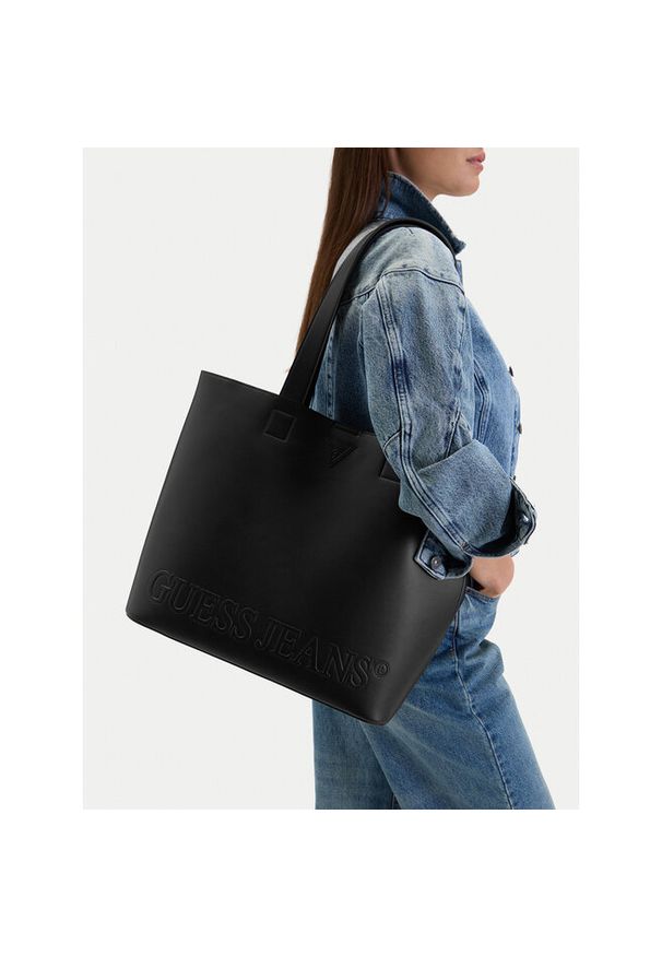Torebka Guess Jeans. Kolor: czarny