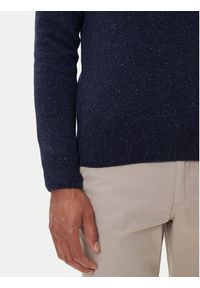 Barbour Sweter Essential Tisbury MKN0844GY12 Granatowy Regular Fit. Kolor: niebieski. Materiał: wełna