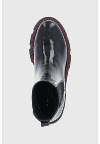 Kurt Geiger London Sztyblety skórzane Bird Chelsea damskie kolor czarny na płaskim obcasie. Nosek buta: okrągły. Kolor: czarny. Materiał: skóra. Obcas: na obcasie. Wysokość obcasa: niski #5