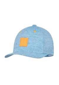 Broel czapka dziecięca z aplikacją. Kolor: niebieski. Wzór: aplikacja