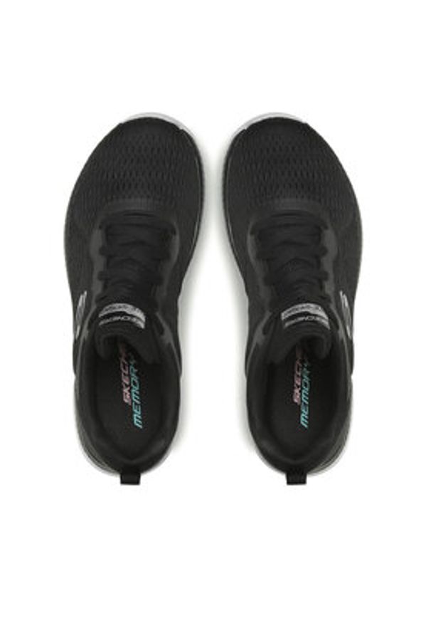 skechers - Skechers Sneakersy Quick Path 12607/BKW Czarny. Kolor: czarny. Materiał: materiał