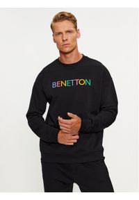 United Colors of Benetton - United Colors Of Benetton Bluza 3J68U100F Czarny Regular Fit. Kolor: czarny. Materiał: bawełna