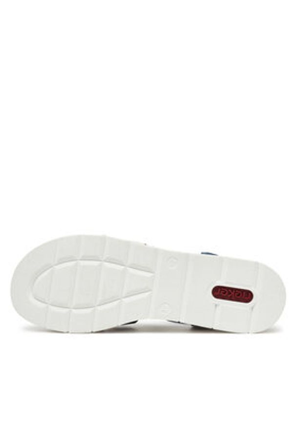 Rieker Sandały CEO-V1206-14 Granatowy. Kolor: niebieski. Materiał: materiał