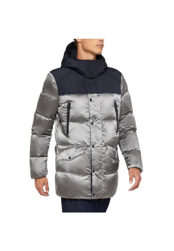 Geox - Kurtka GEOX M KASPAR Szary. Kolor: szary. Materiał: tkanina