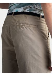 Petrol Industries Szorty materiałowe M-1040-SHO501 Beżowy Slim Fit. Kolor: beżowy. Materiał: bawełna #3