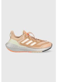 adidas Performance buty do biegania Ultraboost 22 kolor beżowy. Kolor: beżowy. Materiał: materiał, guma. Sezon: zima #1