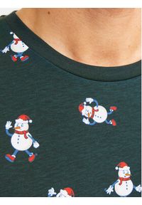 Jack & Jones - Jack&Jones T-Shirt Xmas Merry 12265399 Zielony Standard Fit. Kolor: zielony. Materiał: bawełna #4