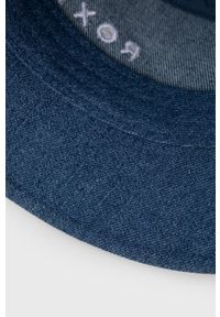 Roxy kapelusz bawełniany. Kolor: niebieski. Materiał: bawełna