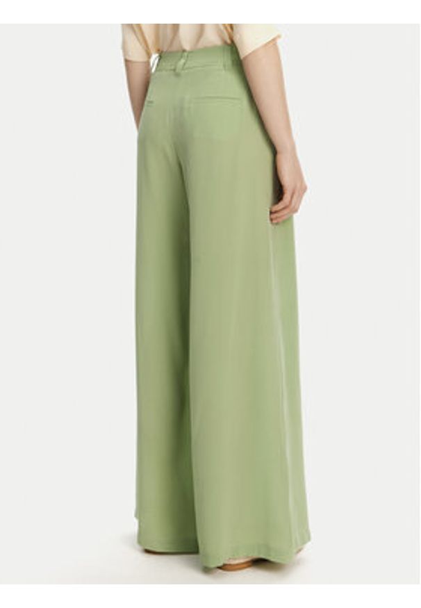 Marella Spodnie palazzo Sedia 2513131142 Zielony Wide Leg. Kolor: zielony. Materiał: jedwab