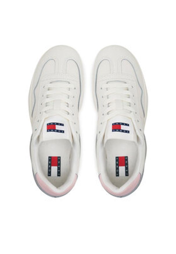 Tommy Jeans Sneakersy The Greenwich Leather EN0EN02794 Biały. Kolor: biały. Materiał: skóra