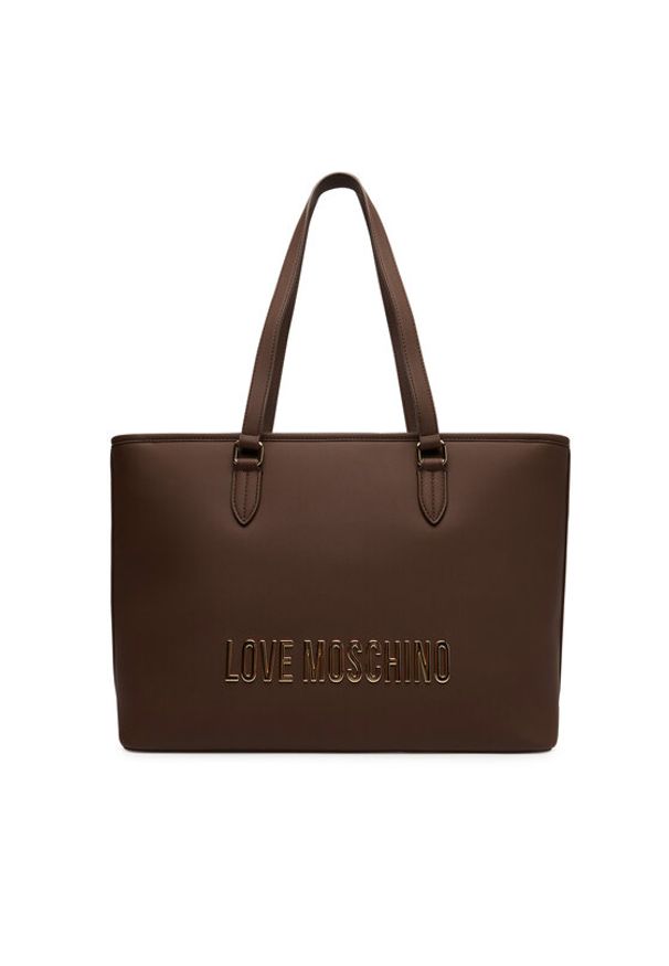Love Moschino - LOVE MOSCHINO Torebka JC4190PP1NKD0301 Brązowy. Kolor: brązowy. Materiał: skórzane