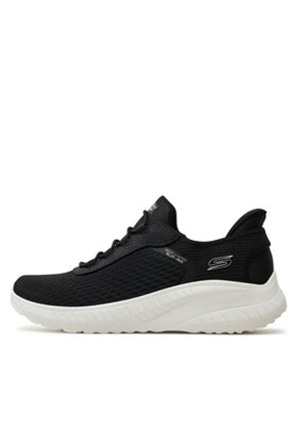 skechers - Skechers Sneakersy Bobs Squad Chaos-In Color 117504/BLK Czarny. Kolor: czarny. Materiał: mesh, materiał
