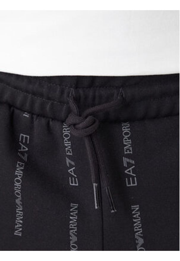 EA7 Emporio Armani Spodnie dresowe 7M001394 AF12660 FC039 Czarny Regular Fit. Kolor: czarny. Materiał: syntetyk, bawełna