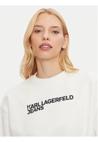 Karl Lagerfeld Jeans Bluza 246J1809 Biały Regular Fit. Kolor: biały. Materiał: bawełna #3