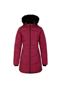 DARE 2B - Damski płaszcz turystyczny zimowy długi Striking II. Kolor: różowy. Długość: długie. Sezon: zima. Sport: narciarstwo