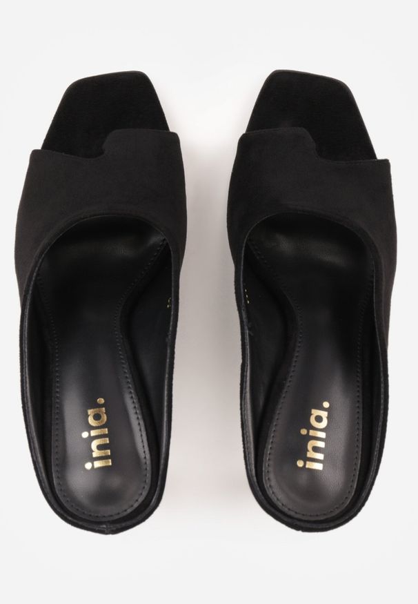Born2be - Czarne Eleganckie Klapki na Szpilce z Paskiem na Palec w stylu Japonek Undime. Okazja: na co dzień. Kolor: czarny. Sezon: lato. Obcas: na szpilce. Styl: elegancki