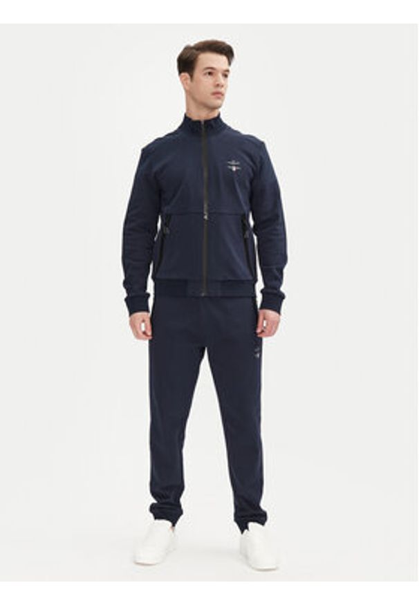 Aeronautica Militare Bluza 251FE1986F581 Granatowy Regular Fit. Kolor: niebieski. Materiał: bawełna