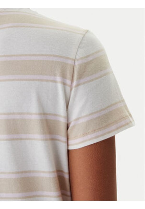 Tommy Jeans T-Shirt DW0DW21834 Beżowy Regular Fit. Kolor: beżowy. Materiał: bawełna