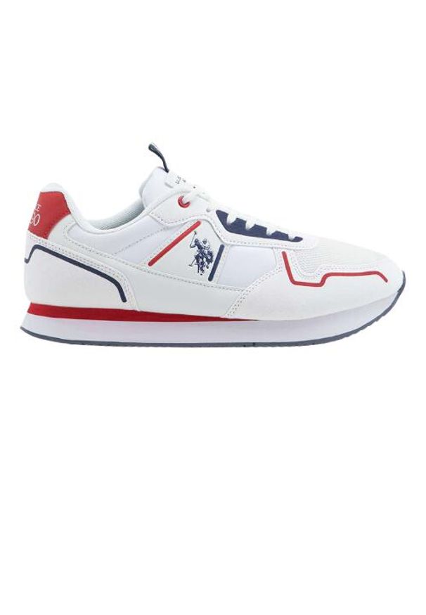 Buty sneakers męskie U.S. Polo Assn. Nobil004. Kolor: biały