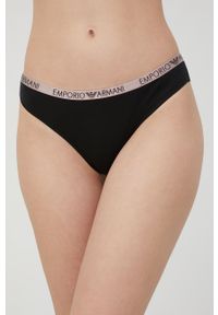 Emporio Armani Underwear stringi (2-pack) 163337.2R223 kolor czarny. Kolor: czarny #1