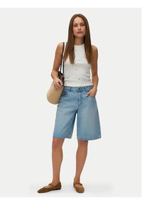 Vero Moda Top Naja 10341964 Biały Slim Fit. Kolor: biały. Materiał: bawełna #4