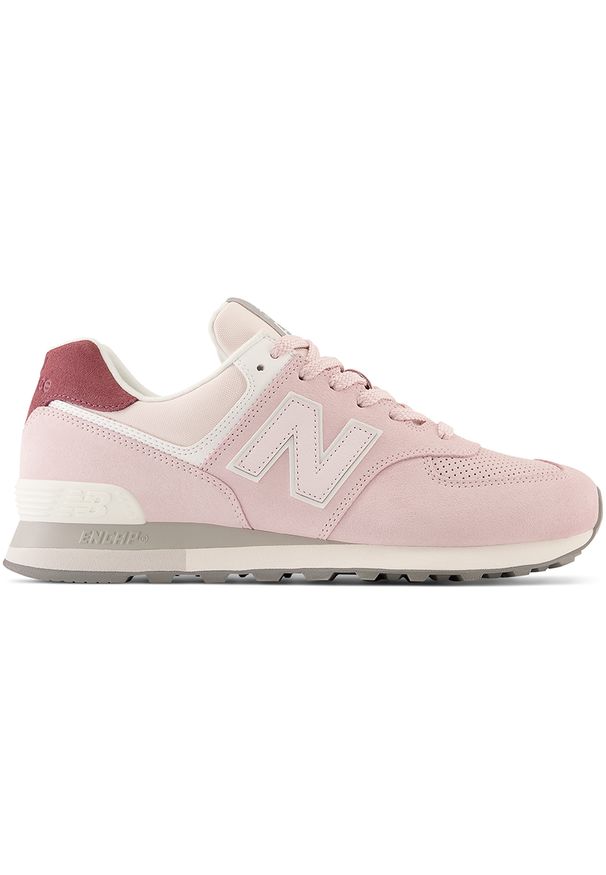 Buty damskie New Balance U574IU2 – różowe. Okazja: na co dzień. Kolor: różowy. Materiał: syntetyk, materiał, guma, zamsz, skóra. Szerokość cholewki: normalna. Model: New Balance 574