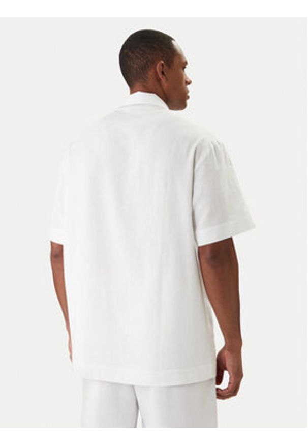 Emporio Armani Koszula EM000593 AF20590 U0002 Biały Regular Fit. Kolor: biały. Materiał: len