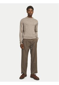 Jack & Jones - Jack&Jones Sweter Merino 12216817 Szary Regular Fit. Kolor: szary. Materiał: wełna #6