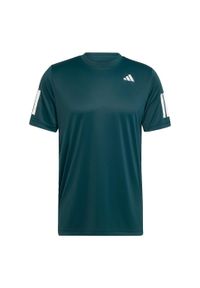 Adidas - Koszulka Club Tennis Climacool 3-Stripes. Kolor: niebieski. Technologia: ClimaCool (Adidas). Sport: tenis