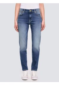Big-Star - Jeansy damskie granatowe Maggie 546. Okazja: na co dzień. Kolor: niebieski. Styl: casual, klasyczny, elegancki